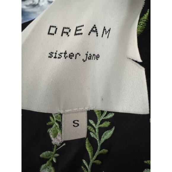 Sister Jane Dream Sugar Chain Midi Dress Black S Embroidery Feminine romantic - Picture 4 of 11